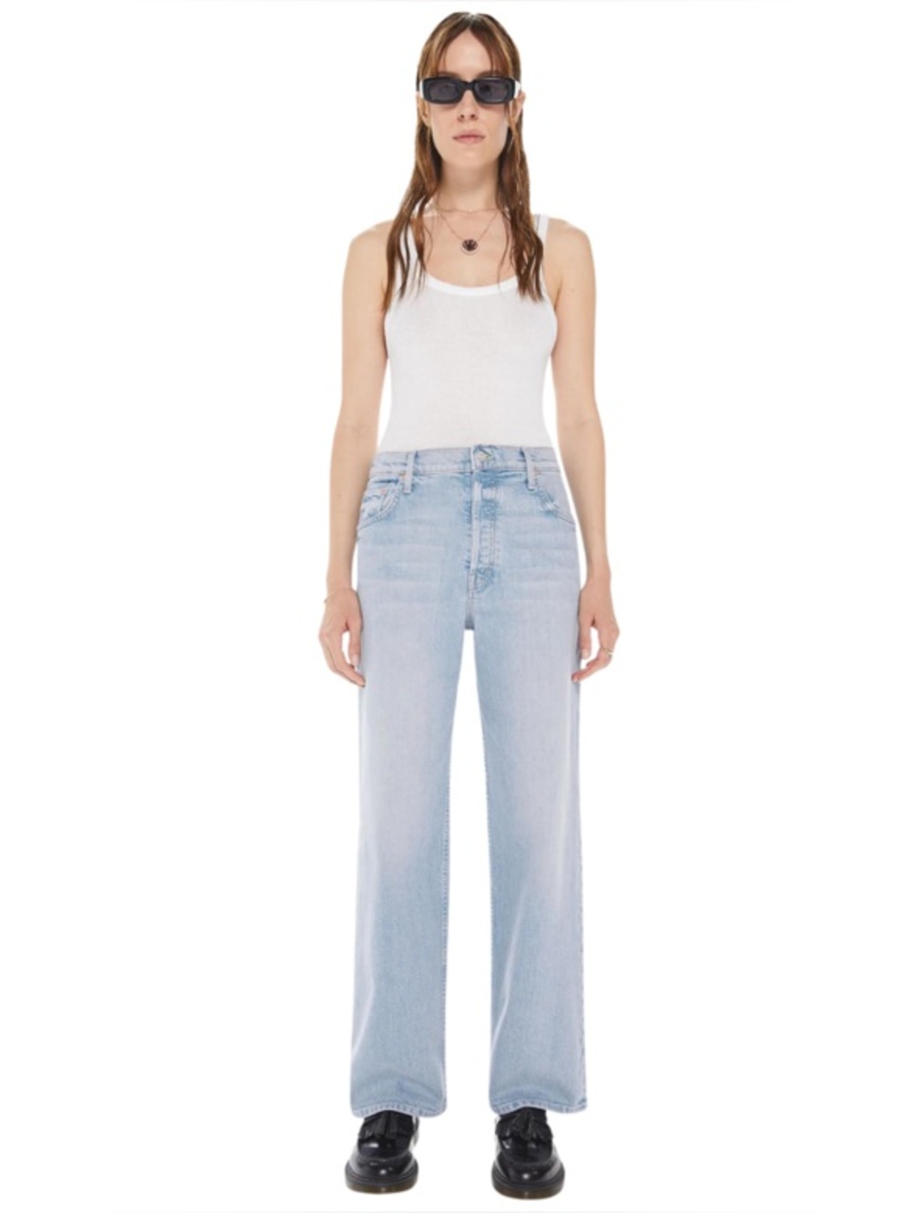 Mother Superior High Waisted Spinner Skimp Jeans in Pre-Party